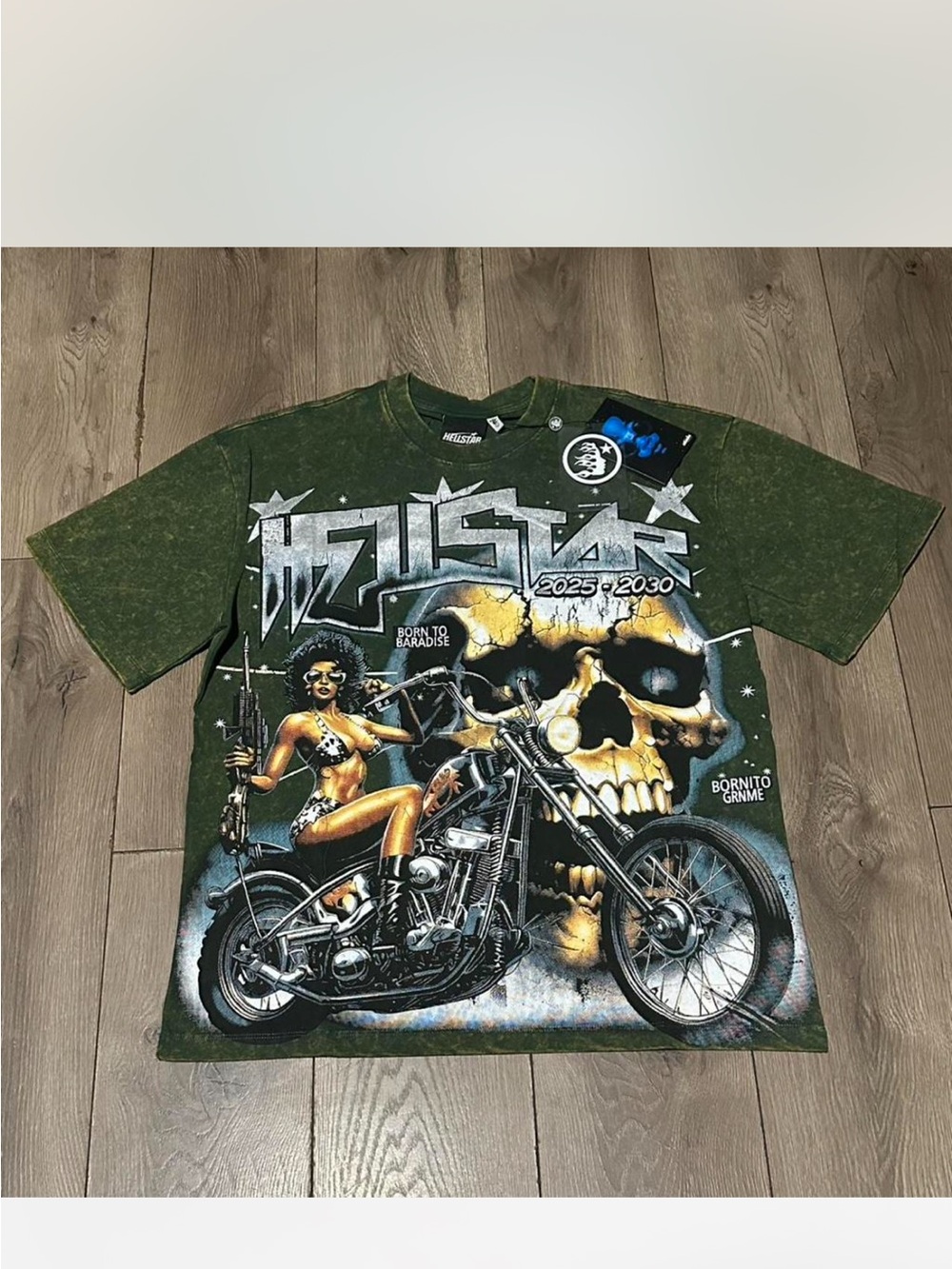 Hellstar 2025-2030 Green Graphic Short Sleeve Tee
